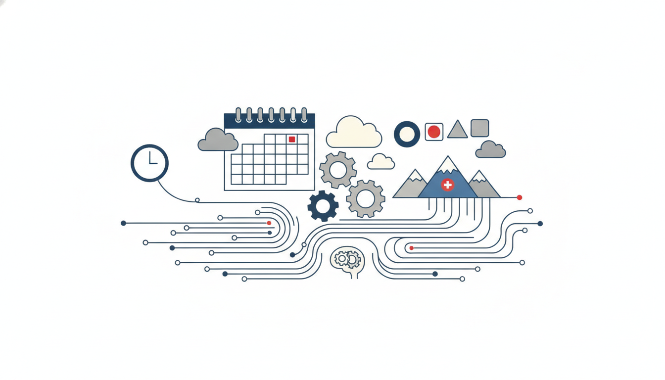 Monatsplan Social Media B2B Schweiz mit minimalem Zeitaufwand